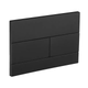 Панель змиву KOER KT-0603-05 240x160x10mm пластикова, кнопка лінійна (колір чорний матовий) (KR5320) - изображение 1