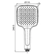Лейка для душа Koer KP-0402-03 (3 функции) (KR4987) - изображение 2