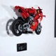 Кронштейн / Настенное 3D Крепление для Фирменного конструктора Technic Мотоцикл Ducati Panigale V4 S (42202) + и Дополнительно Крепление для Таблички - Черное - изображение 7