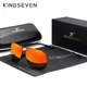 Чоловічі поляризаційні сонцезахисні окуляри KINGSEVEN N7188 Black Red - зображення 1