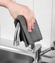 Багаторазова серветка з мікрофібри MagicRag для миття вікон дзеркал екранів Сіра 40*50 - зображення 6