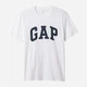 Футболка хлопковая длинная мужская GAP Everyday Soft Logo 85576943 2XL Белая (4826241296679) - изображение 4
