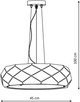 Lampa wisząca Light Prestige Reus 3xE27 Gold Rose (LP-8069/1P GD) - obraz 3