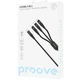 Кабель Proove Hydra 3 in1 Type-C + Micro USB + Lightning (1m) black - изображение 2