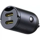 Автомобильное Зарядное Устройство Baseus Tiny Star Mini Car Charger 30W (2Type-C) black (C00035001121-03) - изображение 4