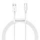 Кабель Baseus Superior Series Fast Charging Type-C 66W (1m) white - зображення 1