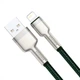 Кабель Baseus Cafule Metal Lightning 2.4A (1m) black CALJK-A01 - изображение 5