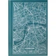 Книга записна Axent Maps London 8422-516-A, A4, 210x295 мм, 96 листів, клітка, тверда обкладинка, бірюзова - зображення 1