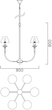 Lampa wisząca Light Prestige Glamour 6xE14 Silver (LP-979/6P) - obraz 3