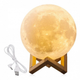 Настільний акумуляторний світильник Magic 3D Moon Light Місяць 13 см Білий - зображення 1