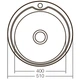 Мийка для кухні ZERIX Z510-08-180E (Satin) (ZX1586) - зображення 4