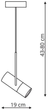 Lampa wisząca Light Prestige Bovino 1xGU10 Black (LP-1111/1P) - obraz 3