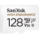 Карта памяти SanDisk 128 GB microSDXC High Endurance UHS-I U3 V30 + SD adapter SDSQQNR-128G-GN6IA - изображение 1