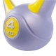 Гиря LiveUp PLASTIC KETTEL BELL 4 кг Grey/Yellow - изображение 4