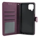 Чохол книжка Leather Flip для Samsung Galaxy M12 / M127 на магніті з підставкою фіолетовий - зображення 3