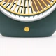 Портативный беспроводной вентилятор-охладитель воздуха Fan Portable, настольный USB вентилятор с аккумулятором, для дома, офиса, поездок, автомобиля, с регулируемым обдувом, тихий компактный вентилятор Зелёный YLP-385-Green - изображение 5