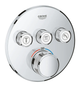 Термостат прихованого монтажу на 3 споживача Grohe Grohtherm SmartControl (29121000) - зображення 1