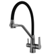 Кухонный смеситель на две воды Mixxus FUL-021 Graphite Refl.Black (нержавеющая сталь) (MI6115) - изображение 1