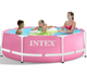 Каркасний басейн Intex Metal Frame 244x76 см розовый (IND-28290) - изображение 5