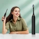 Портативная электрическая зубная щетка с 4 насадками Sonic Toothbrush, беспроводная электрощетка для чистки зубов на аккумуляторе Черная X-3-Black - изображение 1