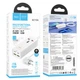 Сетевой удлинитель HOCO AC10A Barry PD65W GaN с 2 USB-C, 2 USB-A и 1 розеткой 220В, белый, 1.5м - изображение 6
