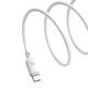 Кабель Type-C на Type-C Baseus Silky Series Fast Charging Data Cable (2m, 100W, 5A, 480 Mbps). White - зображення 4