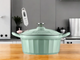 Garnek do gotowania gęsi Buydeem żeliwny emaliowany Cozy Greenish 3.9 l (6950386610093) - obraz 3