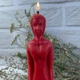 Восковая красная свеча Вольт мужчина (20 см) - изображение 2