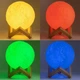 Ночник лампа Луна 3D - Настольный светильник луна Ночник детский Magic 3D Moon Lamp - изображение 3