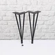 Ножка для стола с регулировкой Конусная ЛОФТ труба Д-10*1,2 Н-450 мм Черный - изображение 5