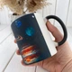 Кружка хамелеон с блестками матовая черная (330 мл) Galaxy planet (13910000000123611) - изображение 6
