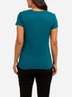 Футболка хлопковая женская U.S. Polo Assn 215847-1D00A(HUDSON TEAL) XS Зеленая (786660492736) - изображение 2