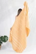 Пляжное полотенце большое Peshtemal Yellow 100х180 см турецкие легкие тонкие пляжные полотенца для пляжа и бассейна желтое - изображение 1