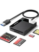 Картридер 4 in 1 UGREEN CR125 USB 3.0 SD/TF/CF/MS, кабель 50см, 5 Гбіт/с Black (30333) - зображення 8