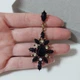 Сережки люстри висячі з каменями bs001 DeKolie чорні - изображение 3