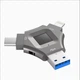 Флешка BauTech з відбитком пальця NK-830 3 в 1 USB 2.0 Type-C Lightning Сірий (1015-658-00) - зображення 12