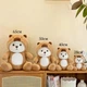Мягкая плюшевая игрушка мишка в костюме кигуруми капибары 50 см коричневый (9104) - изображение 2