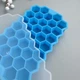 Форма силиконовая Соты для льда Синяя с пластиковой крышкой - изображение 3