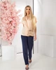 Жіноча однотонна блуза з планкою без застібки LadyLike 48 Пудровий (ll2200510013424) - зображення 4