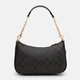 Сумка багет седло женская из натуральной кожи средняя Coach Teri Shoulder Bag In Signature Canvas BG-COA-65 Коричневая (195031572746) - изображение 3