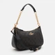 Сумка багет седло женская из натуральной кожи средняя Coach Teri Shoulder Bag In Signature Canvas BG-COA-65 Коричневая (195031572746) - изображение 4