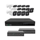 Комплект відеоспостереження GreenVision GV-IP-K-W89/12 5MP на 12 камер IP відеореєстратор комутатор 2шт - зображення 1