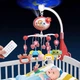 Музичний мобіль із проєктором і таймером Карусель на ліжечко з пультом керування Тварини Рожевий - зображення 4