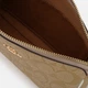 Сумка багет женская из натуральной кожи маленькая Coach Nolita 19 In Signature Canvas Light Khaki Chalk BG-COA-93 Бежевая (195031390944) - изображение 6