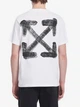 Мужская футболка Off-White White T-shirt with logo print Размер L Белый - изображение 4
