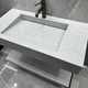 Умывальник с полкой 900×400×150 мм | Раковина из керамогранита с полкой для ванной - изображение 5