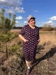 Летний халат длинный большого размера XL Фиолетовый (П4К-al-batal-25-003-02) - изображение 2