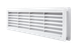 Вентиляционная решетка дверная пластиковая белая AirRoxy 115x430 white 02-127 - изображение 1