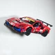 Кронштейн / Настінне 3D Кріплення для Фірмового конструктора Technic GTE Ferrari 488 GTE “AF Corse #51” (42125) - Чорне - зображення 2