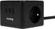 Przedłużacz Huslog HUS1001 Cube Extension Cord with LED Black (OWN000063) - obraz 2